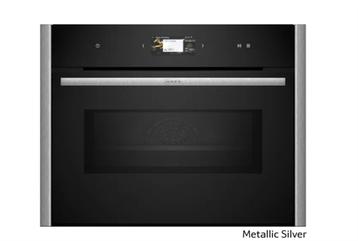 Kompaktovn med mikro 60 x 45 cm Flex Design - Neff N90 - Metallic Silver